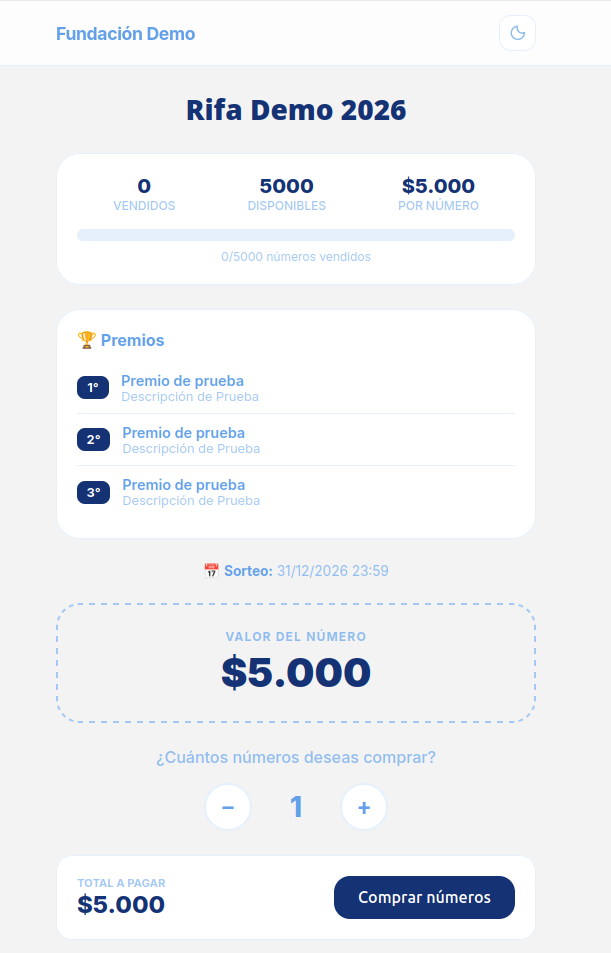 Vista cliente suscripción